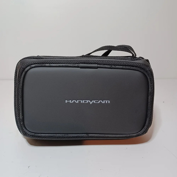 Sony Handycam Semi Hard Black Case Zip Up with carry strap see pictures for refe - Picture 1 of 8